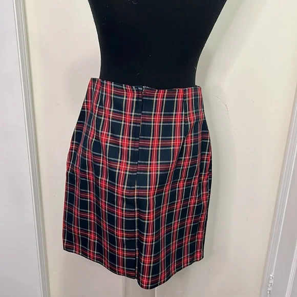 Vintage Tartan Plaid Mini Skirt Size Large - Picture 11 of 15